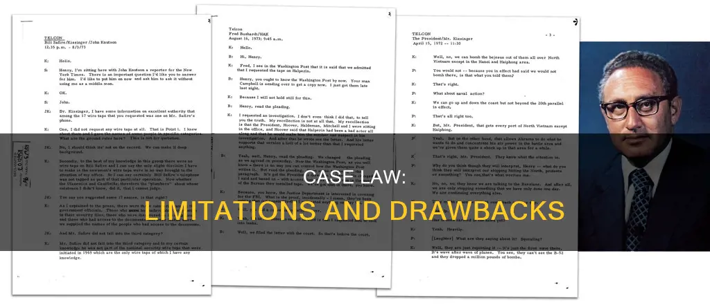 what are disadvantages of case law