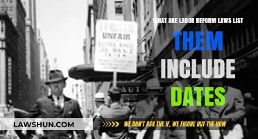 Key Labor Reform Laws: Dates and Impact on Workers' Rights