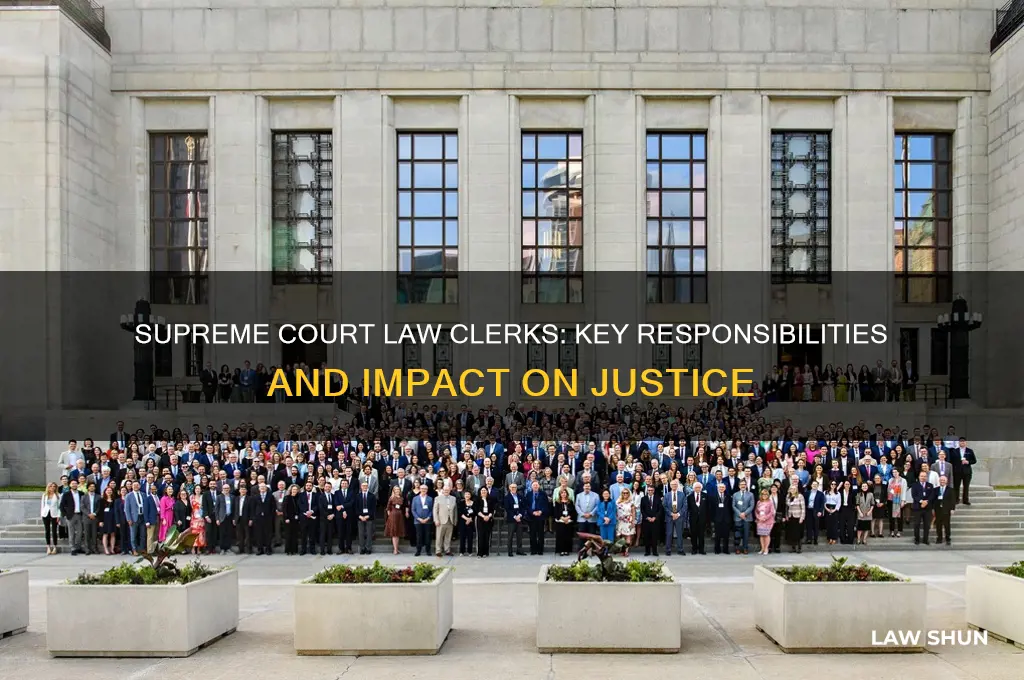 what are law clerks at the supreme court responsible for