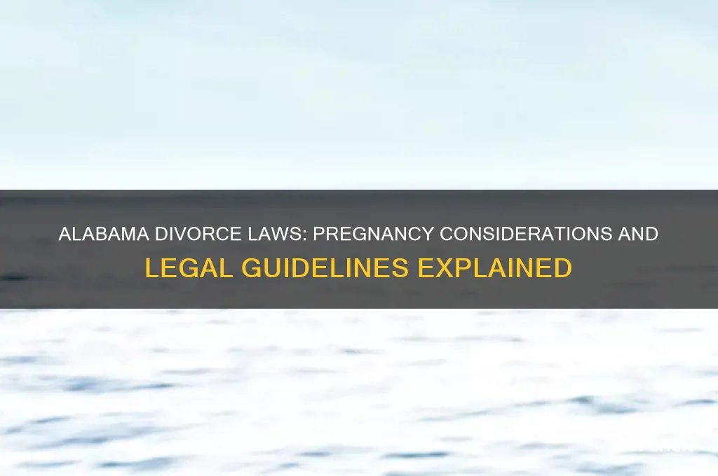 what are laws in alabama about divorce during a pregnancy