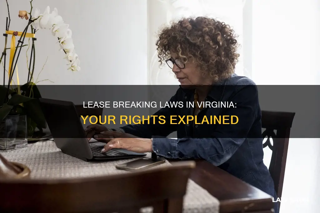 what are laws in va regarding breaking a lease