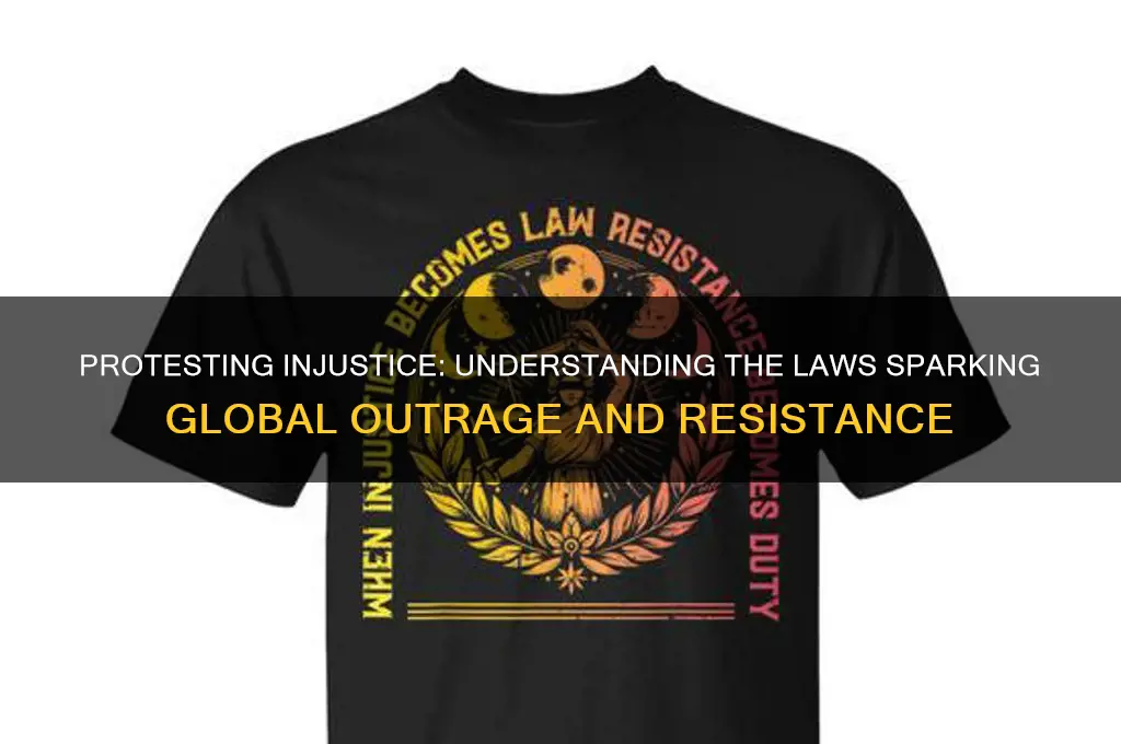 what are laws that people are protesting against