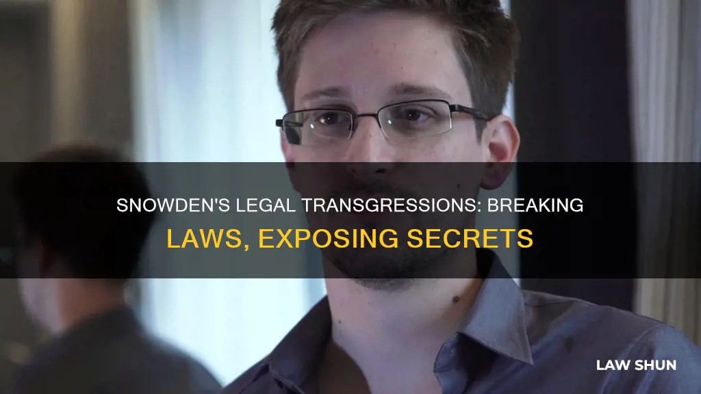 what are legal laws does snowden breaks