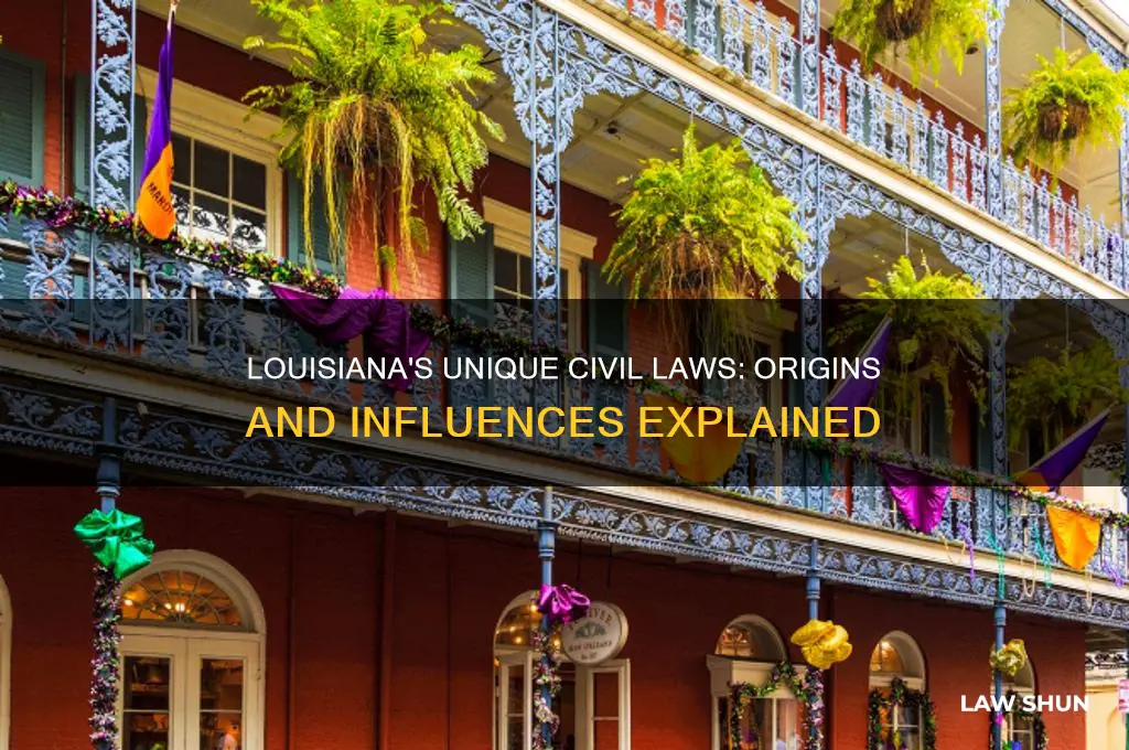 what are louisiana civil laws based on