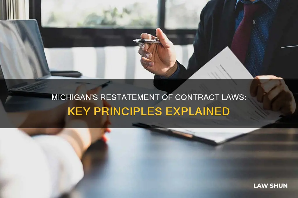 what are michigans restatement of contracts laws