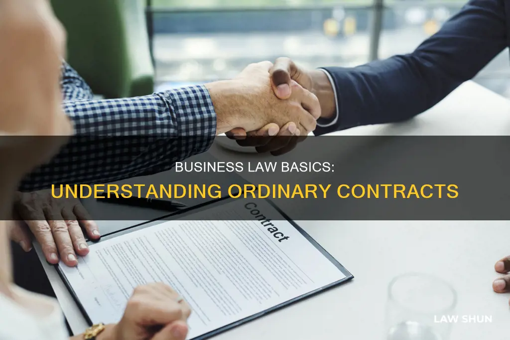 what are ordinary contracts in buisness law