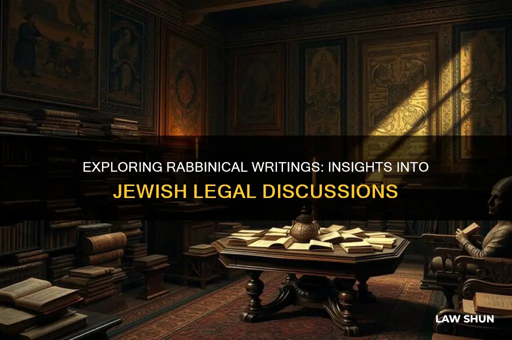 what are rabbinical writings of their discussions on the law