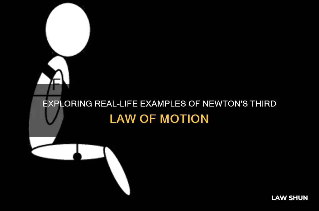 what are some examples of the third law of motion