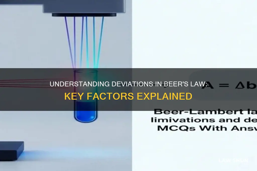 what are some factors that cause deviations in beers law