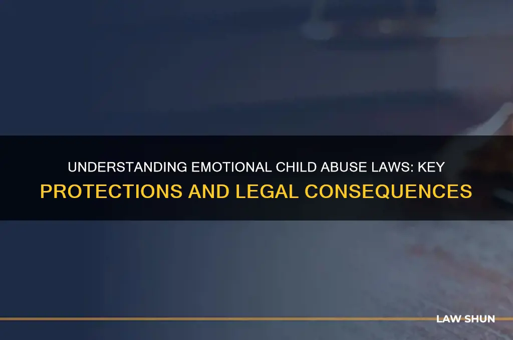 what are some of laws of child abuse emtional