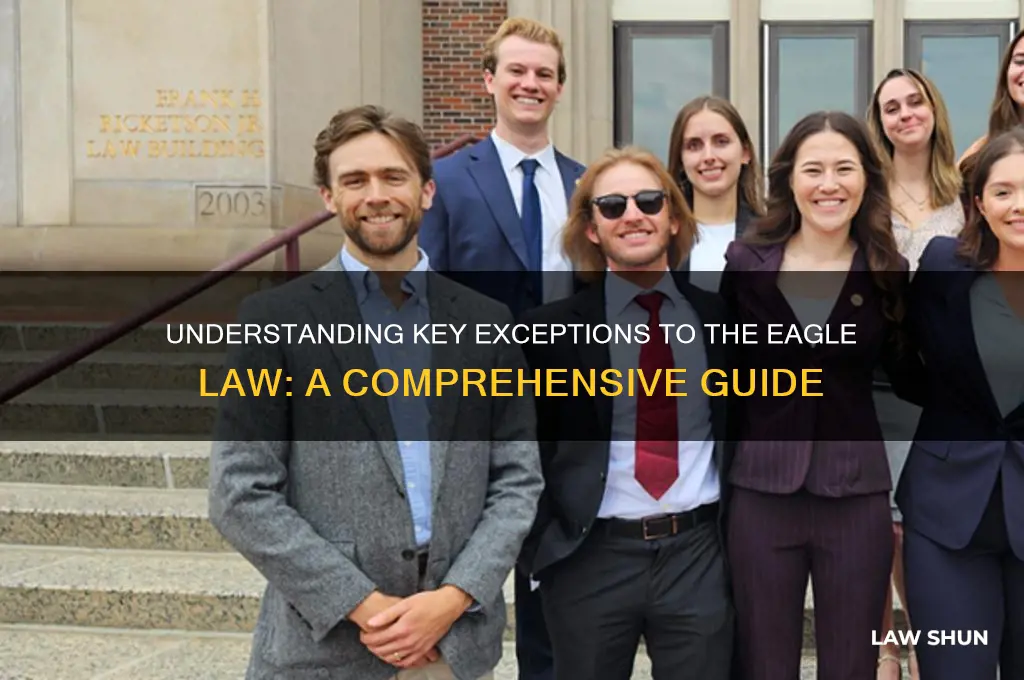 what are some of the exceptions under the eagle law