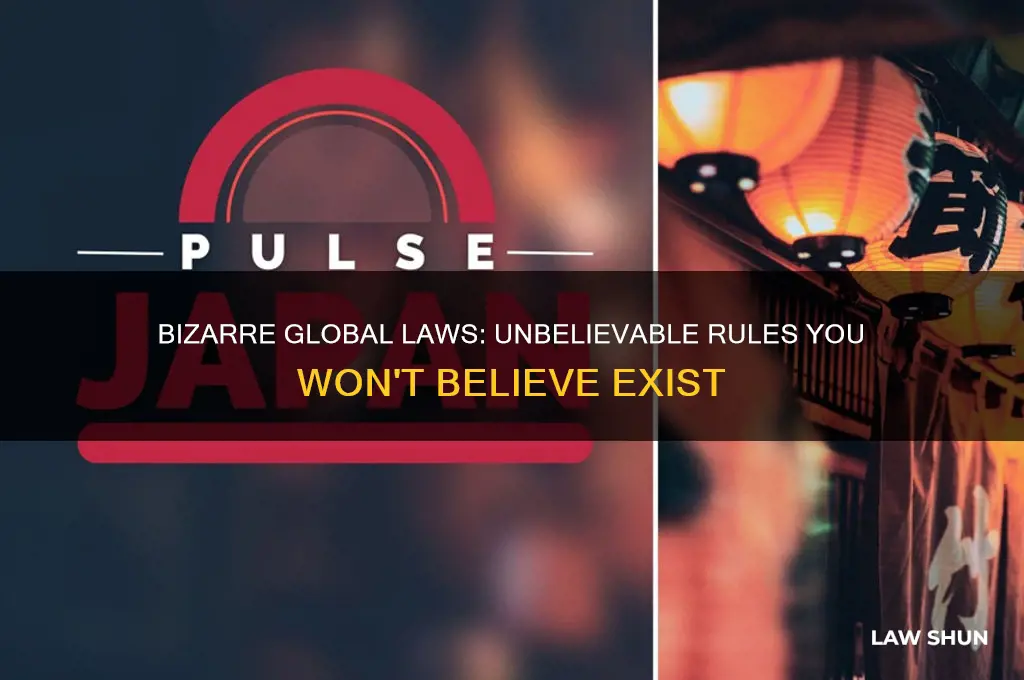 what are some of the weirdest laws in the world