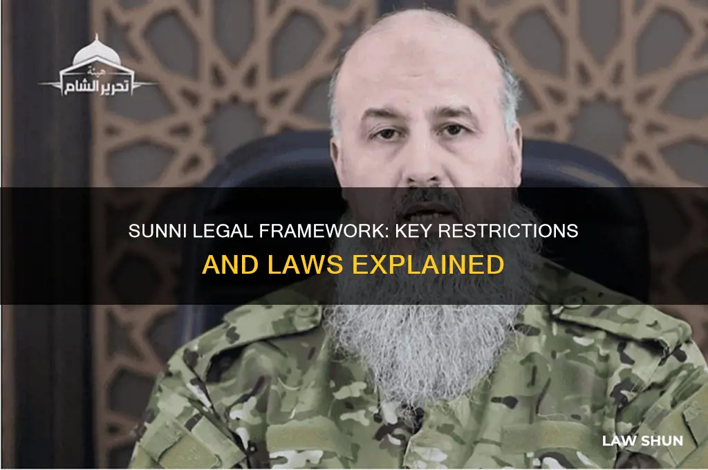what are some restrictions or laws that the sunni has