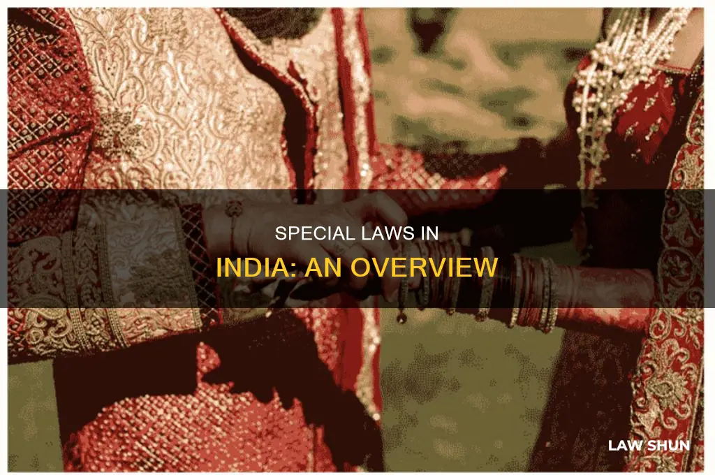 what are special laws in india