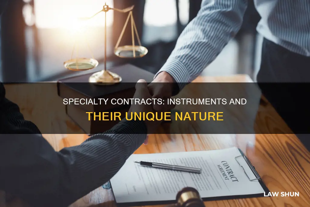 what are specialty instruments in contract law