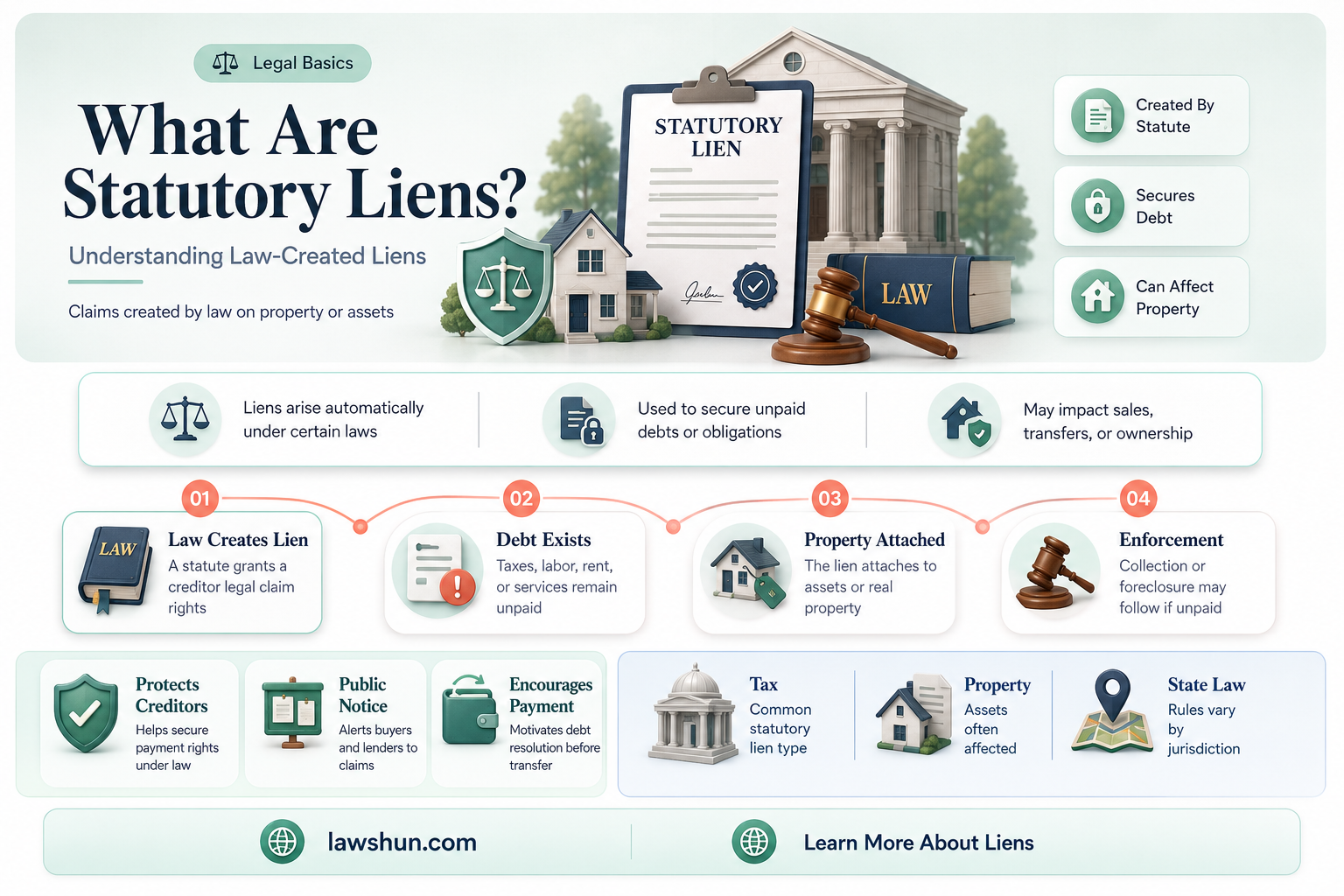 are statutory liens created by law