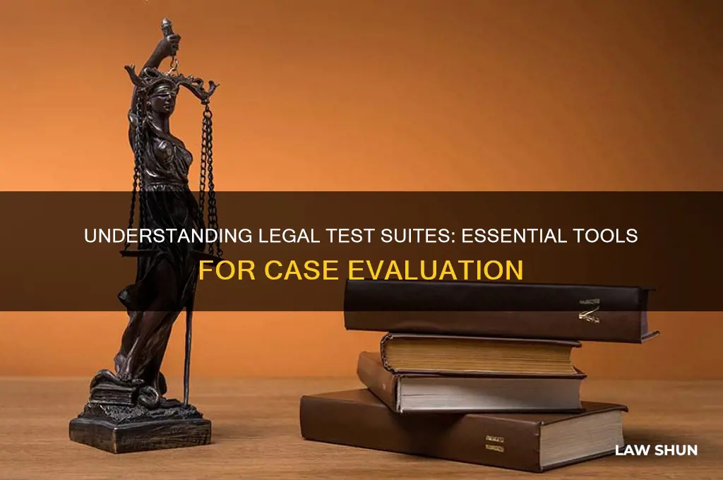 what are test suites in law