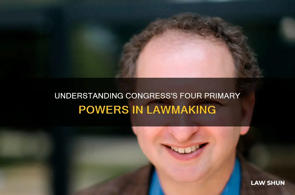 what are the 4 main law making powers of congress