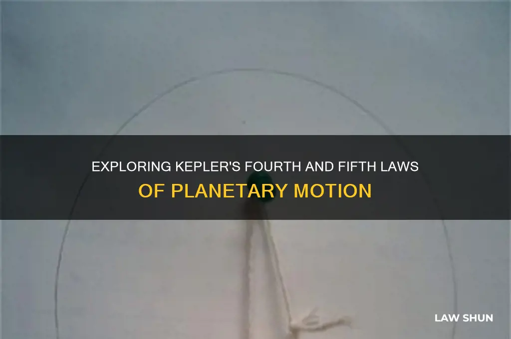 what are the 4th and 5th law of planetary motion