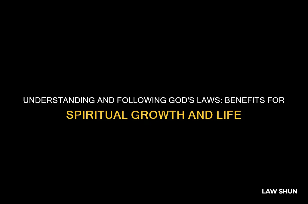 what are the benefits of knowing and obeying gods laws