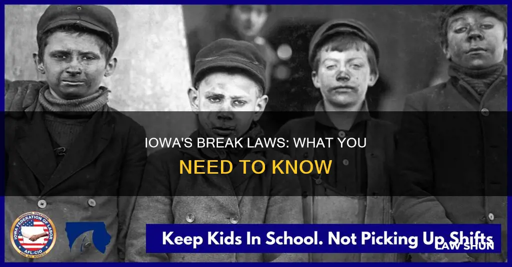 what are the break laws in iowa