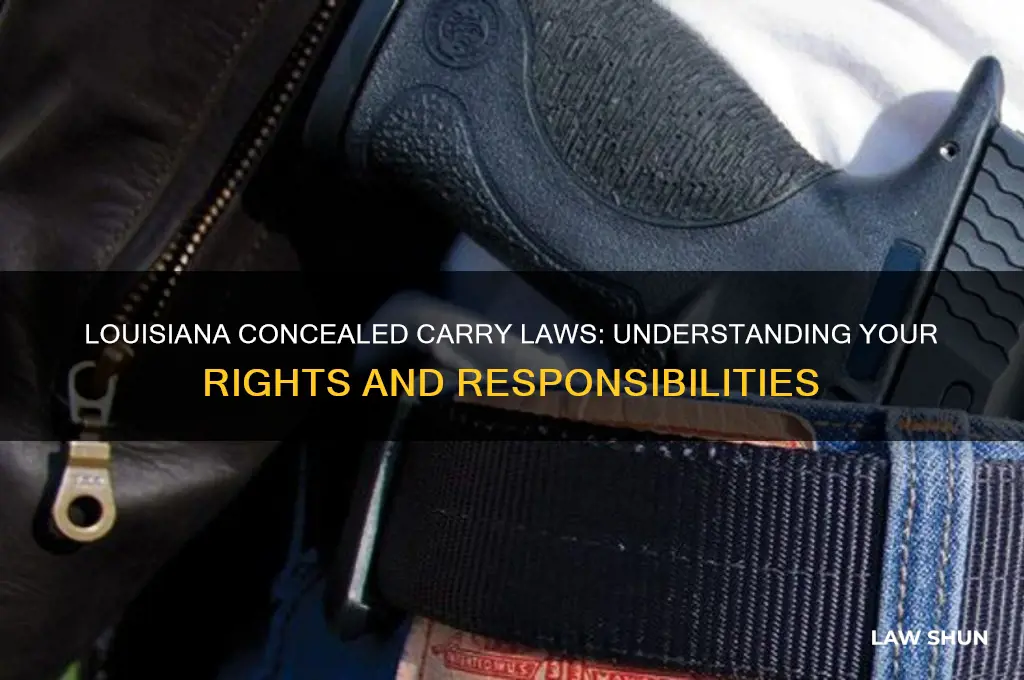 what are the concealed carry laws in louisiana