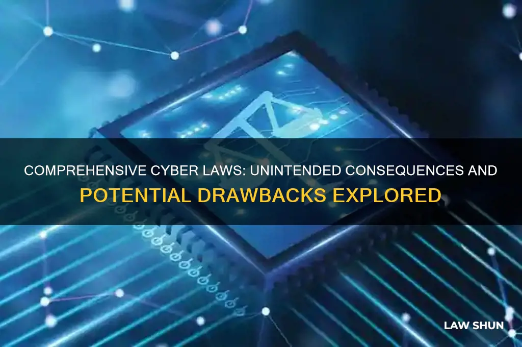 what are the cons of having a compersisive cyber law