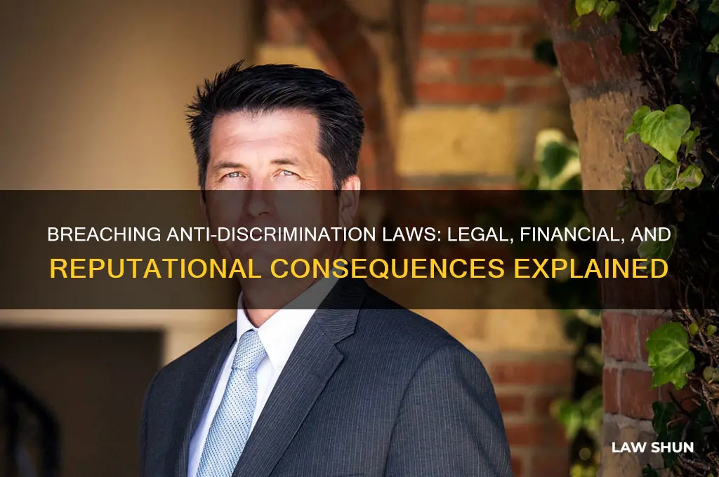 what are the consequences of breaching anti-discrimination law