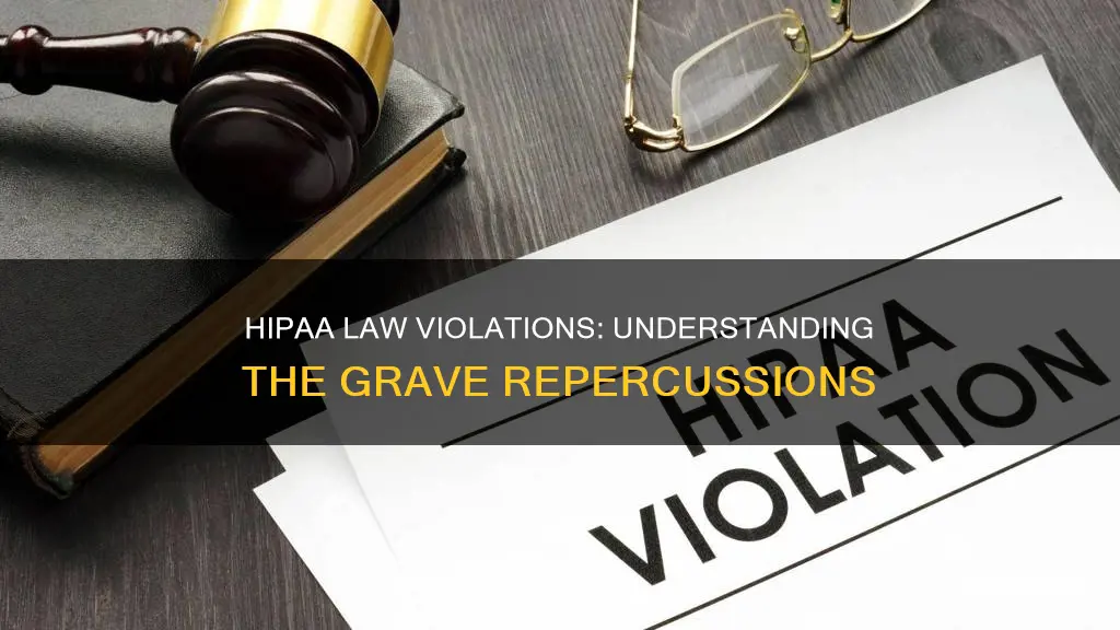 what are the consequences of breaking hipaa laws