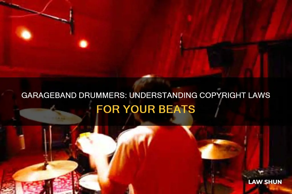 what are the copyright laws for garageband drummers