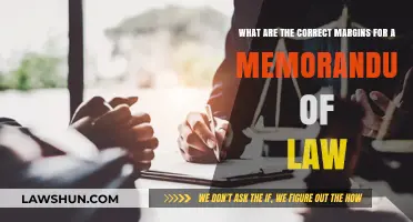Mastering Legal Formatting: Correct Margins for a Memorandum of Law