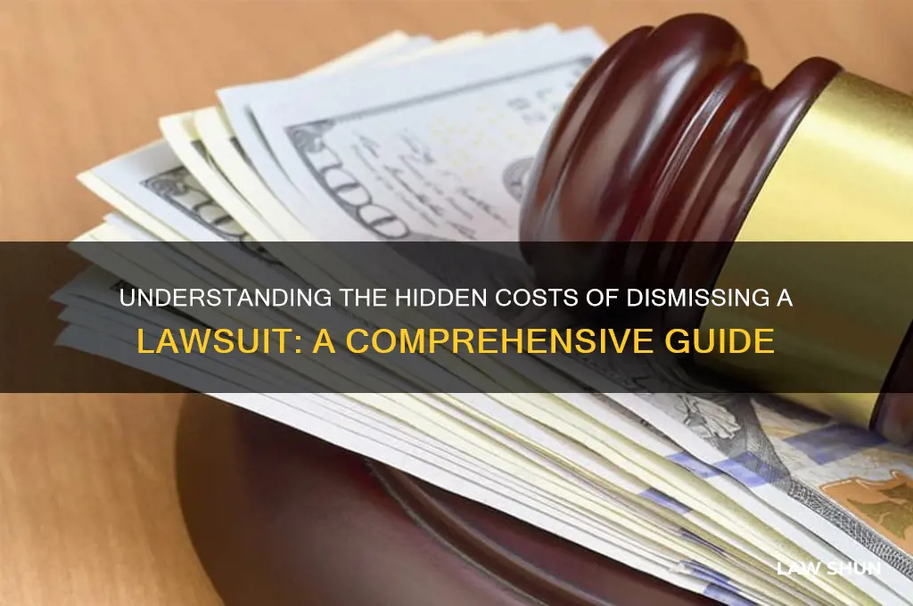 what are the cost involved in dissmissing the law suit