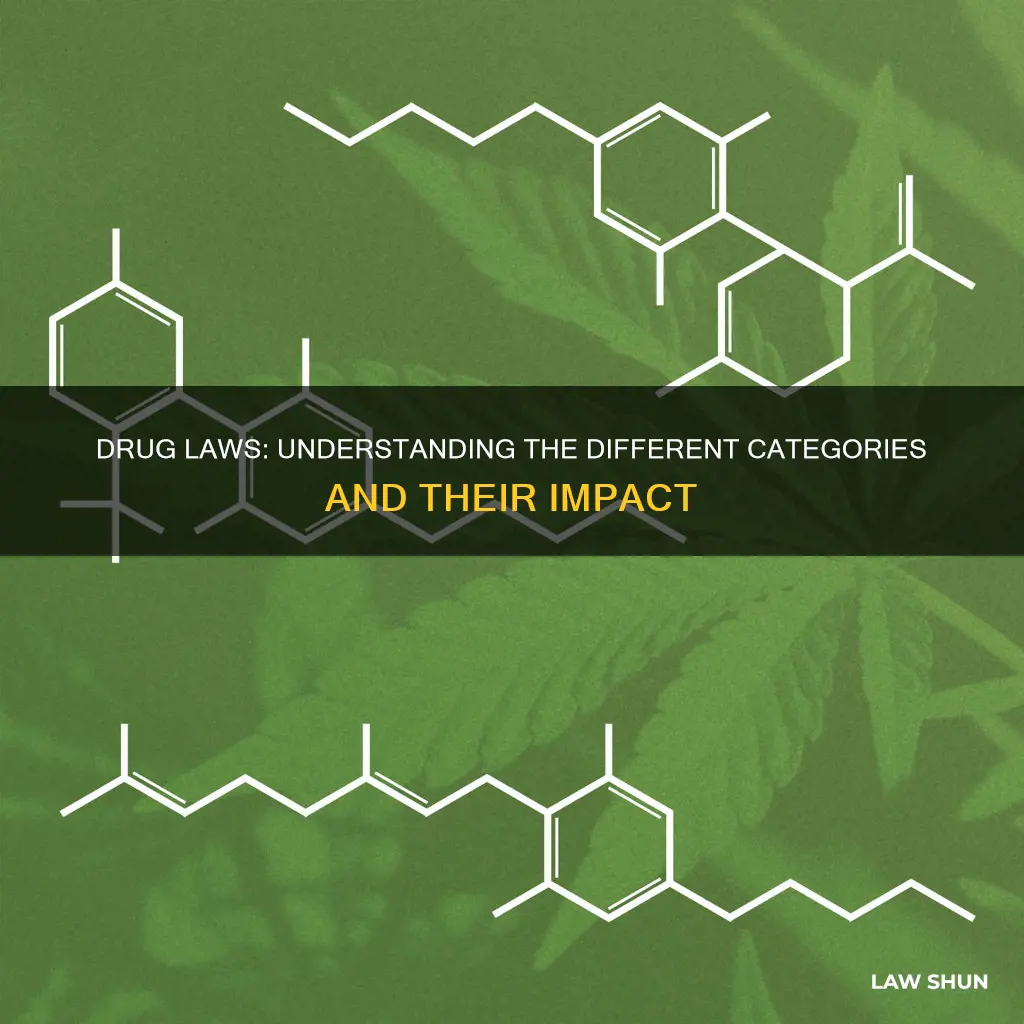 what are the different categories of drug laws