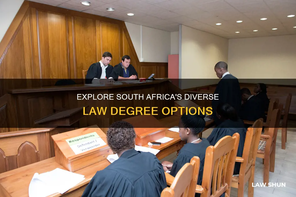what are the different law degrees in south africa