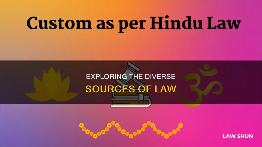 what are the different sources of law