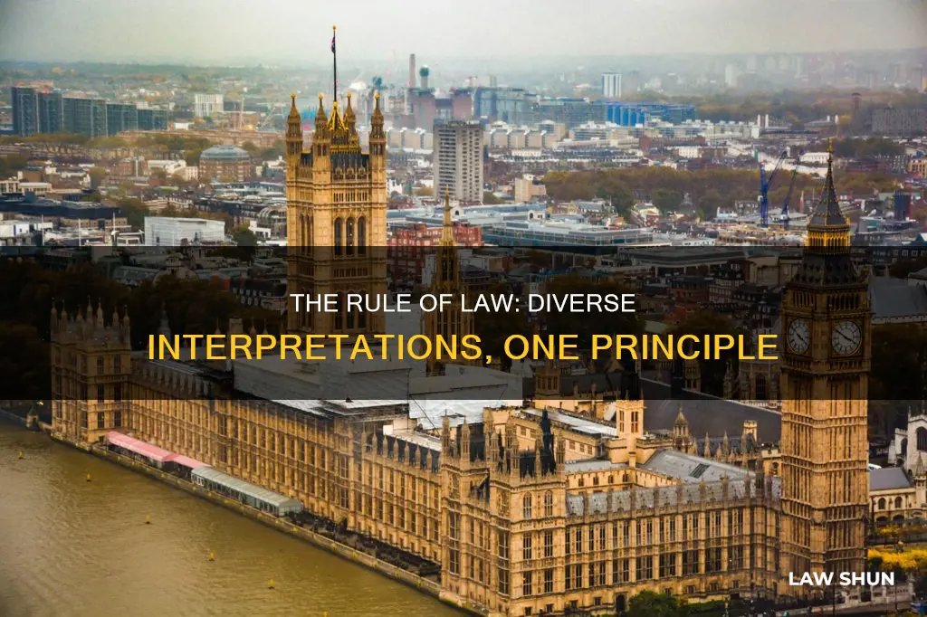 what are the differing views of the rule of law