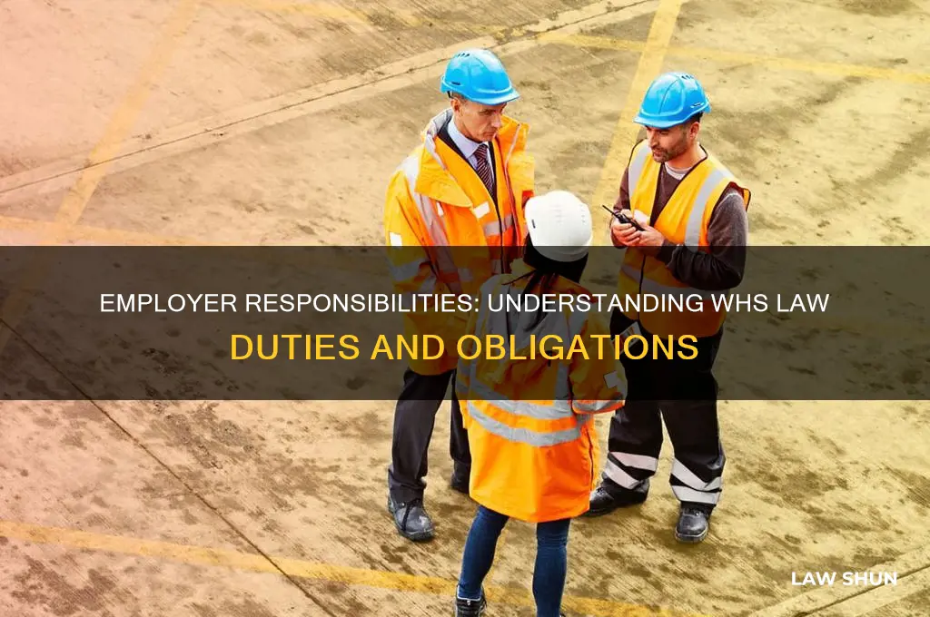 what are the duties of the employer under whs law