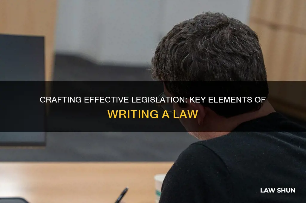 what are the elemets of write a law