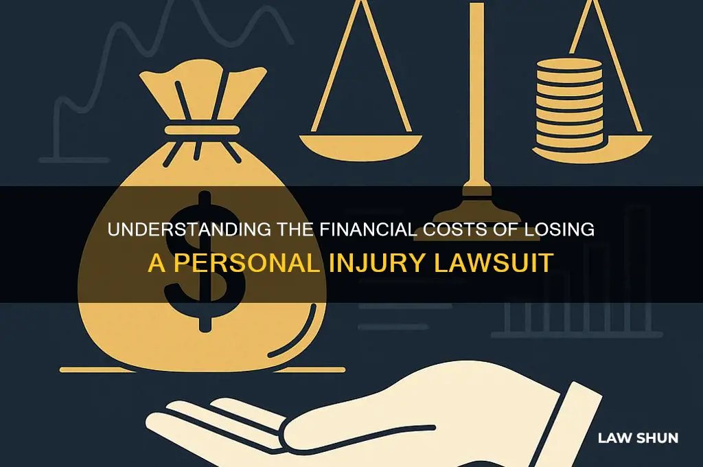what are the expenses for losing an injury law suit