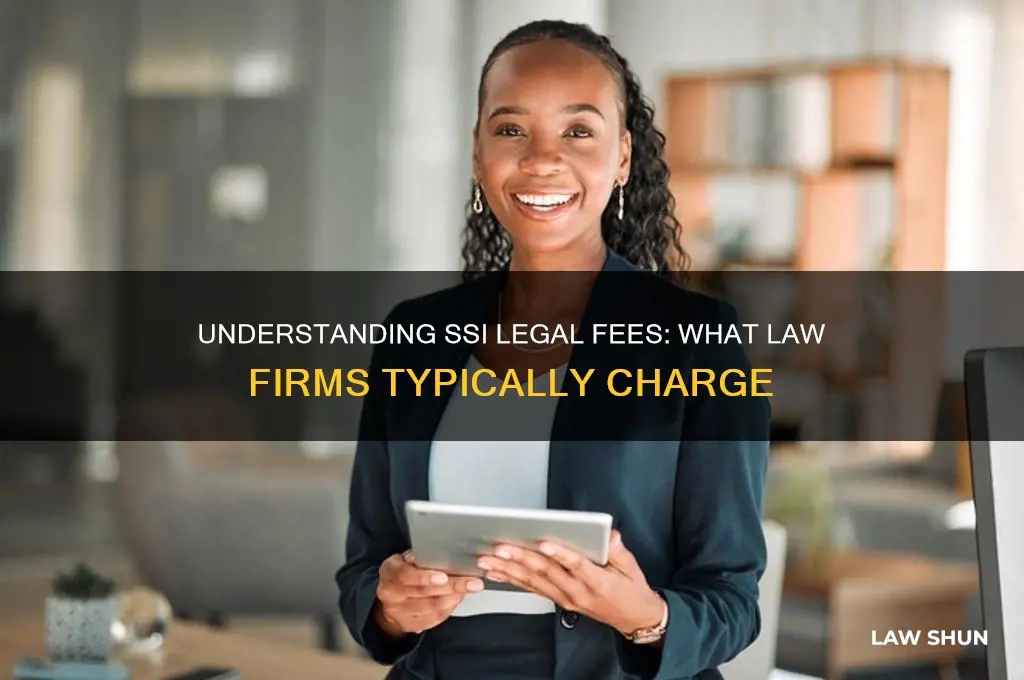 what are the fees an law frims charges for ssi
