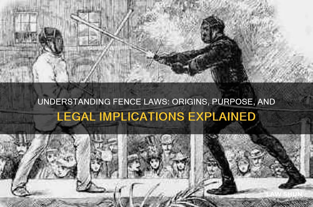 what are the fence laws and why were they established