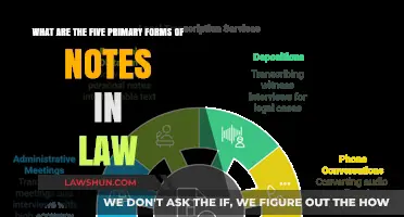 Understanding the Five Primary Forms of Legal Notes in Law