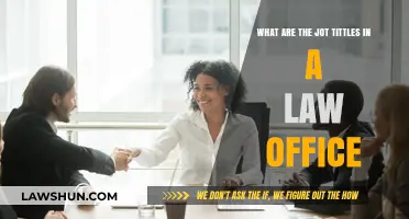 Understanding Jot Titles: Key Roles in a Law Office Explained