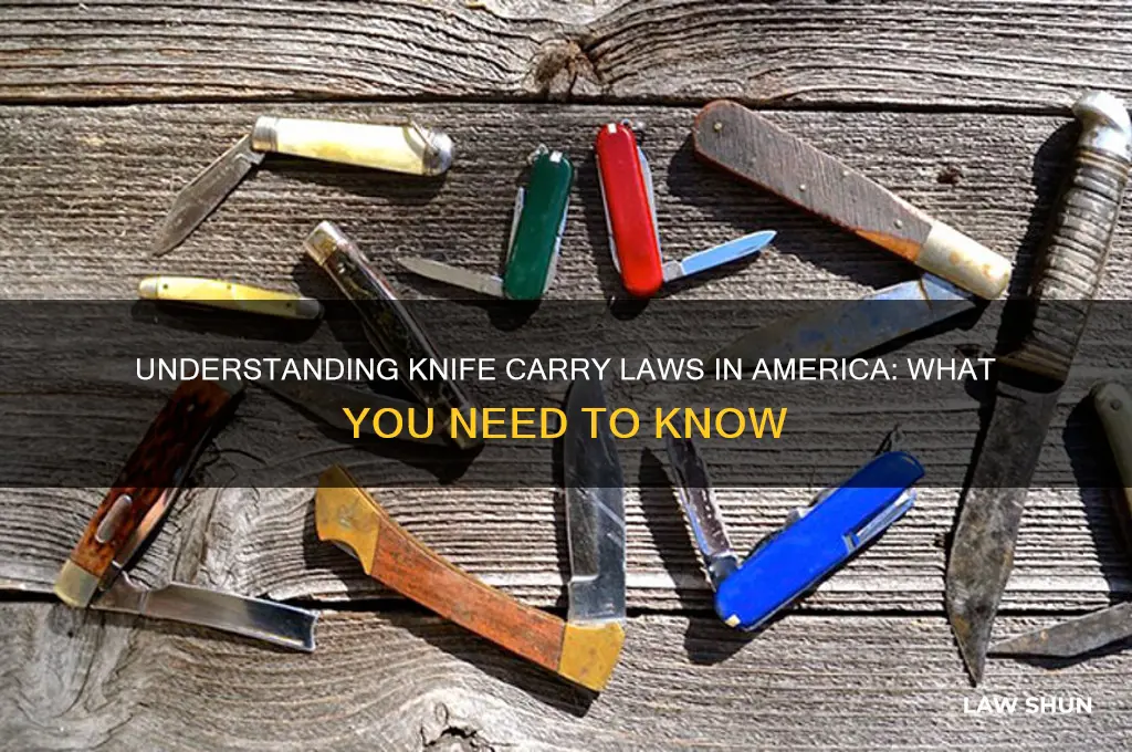 what are the knife carrying laws in amerca