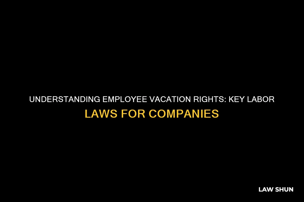 what are the labor laws with companies and employee vacations