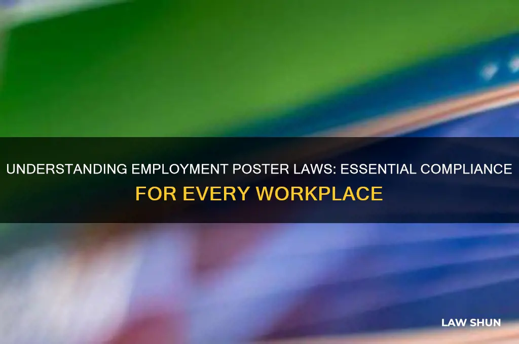 what are the law regarding employment posters