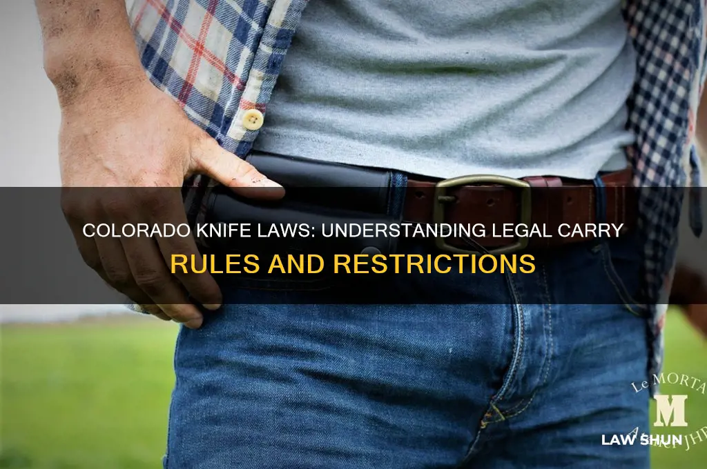 what are the laws about carrying a knife in colorado