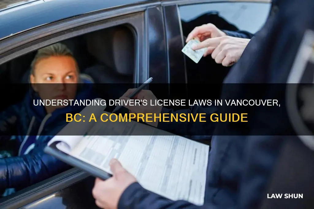 what are the laws about drivedrs lisence in vancouver bc