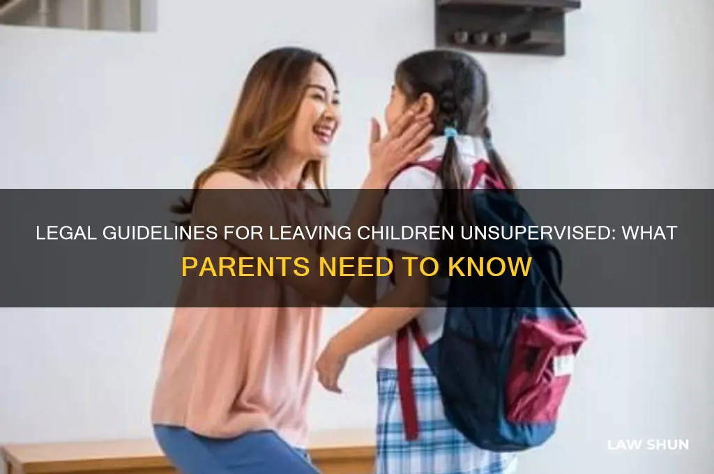 what are the laws about leaving a child alone
