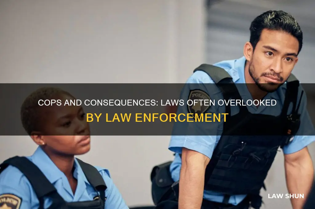 what are the laws cops are most likely to ignore
